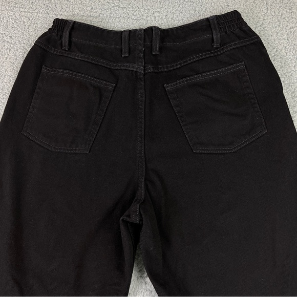 LL BEAN Original Fit Relaxed Elastic Back waist Black Jeans (HEMMED) Size 16 - Picture 12 of 13